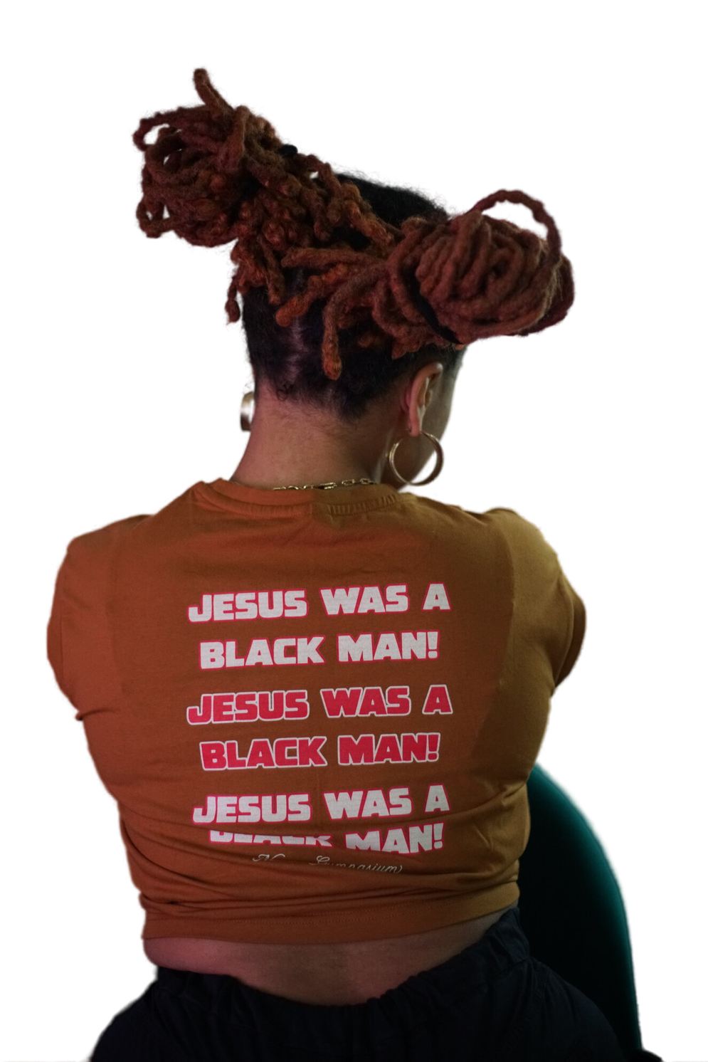 Jesus Was A Black Man: Knotted Crop Top